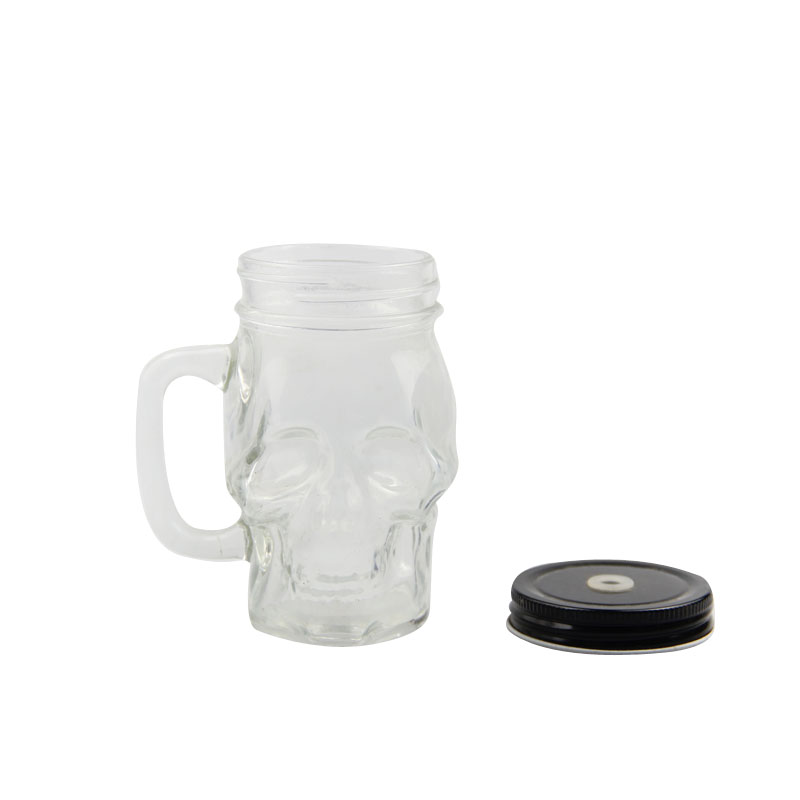 skull shape mason jar 