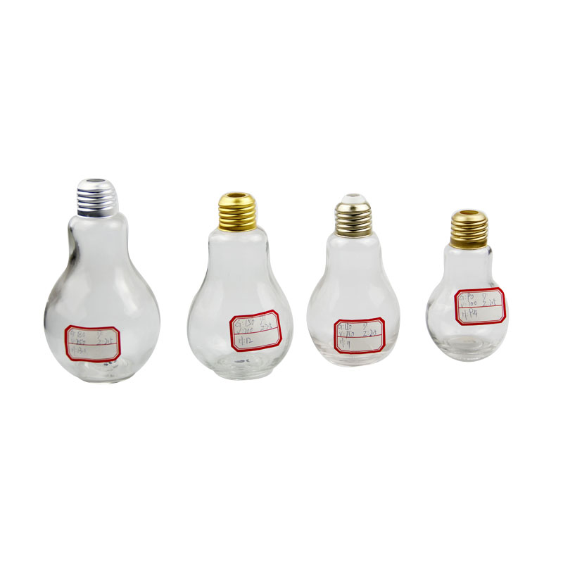 light bulb shape beverage bottle