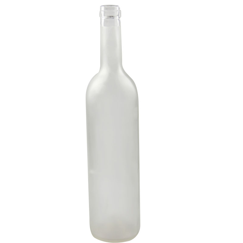 customized frosted glass red wine bottles