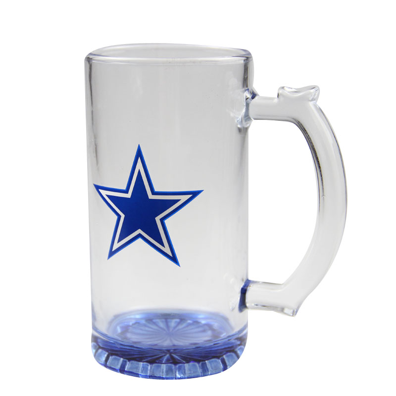 glass mug with star 