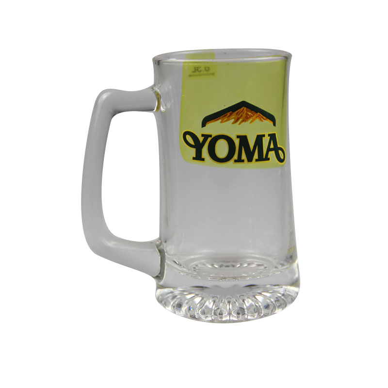 glass mug with handle