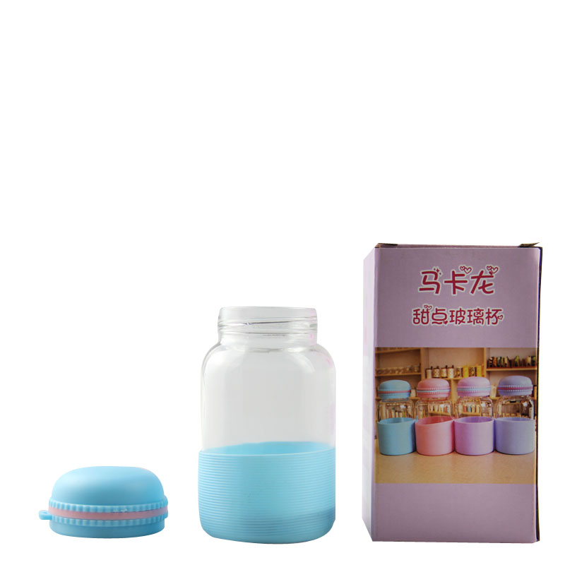 Macaron cap glass bottle 