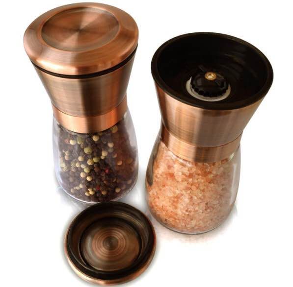 copper pepper mill, greek pepper mill