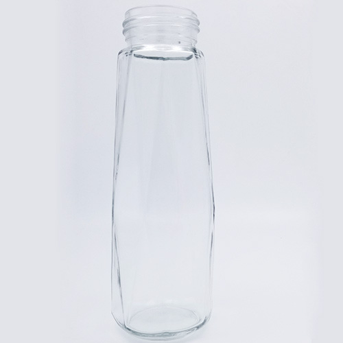 250g 400ml glass bottle diamond juice bottle Polygonal glass bottle shaped glass bottle