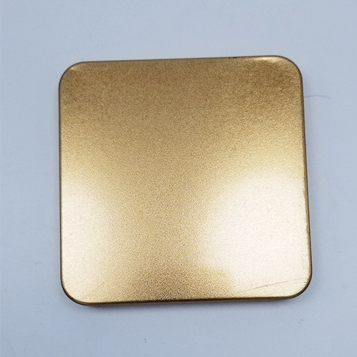 80mm golden square stainless iron lid 