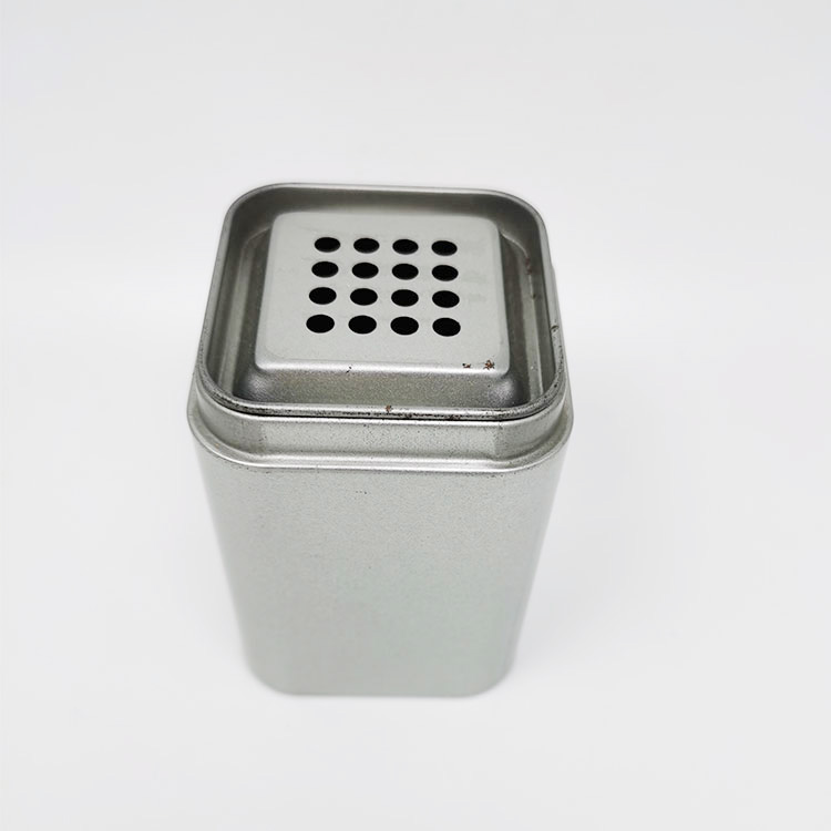 Outdoor barbecue seasoning tin jar