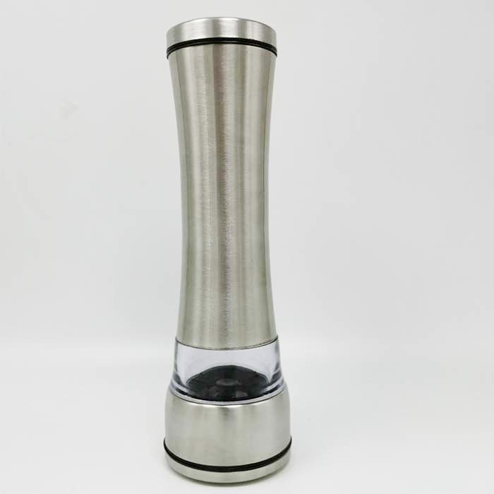 New manual stainless steel acrylic salt grinder