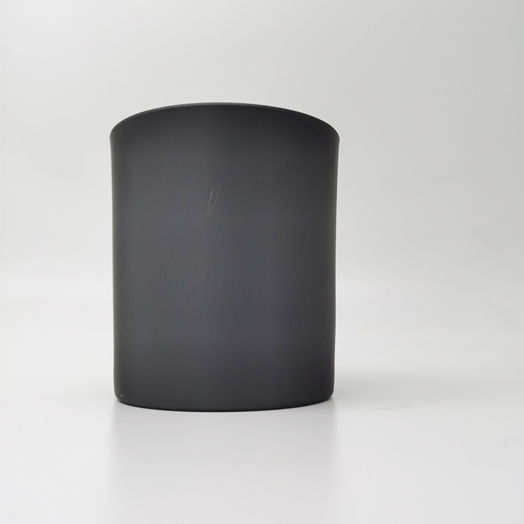 10oz luxury black frosted tumbler ,frosted candle jar