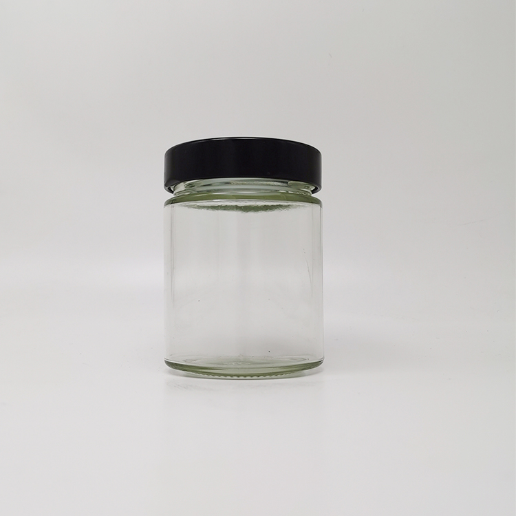 Premium 8 oz Empty Glass Jar With Heightened Cap For Honey 